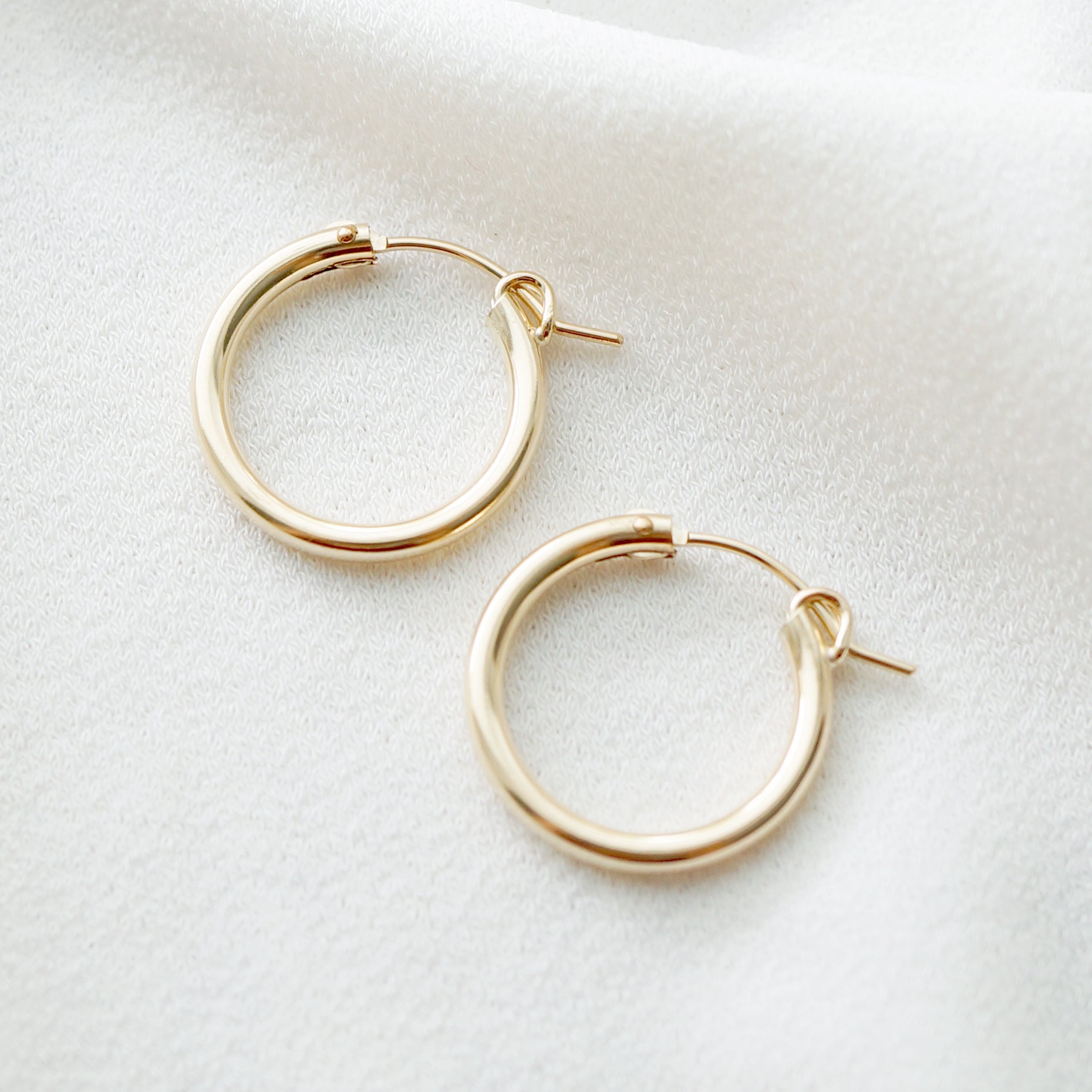 Rose Gold Hoop Earrings (Verra)