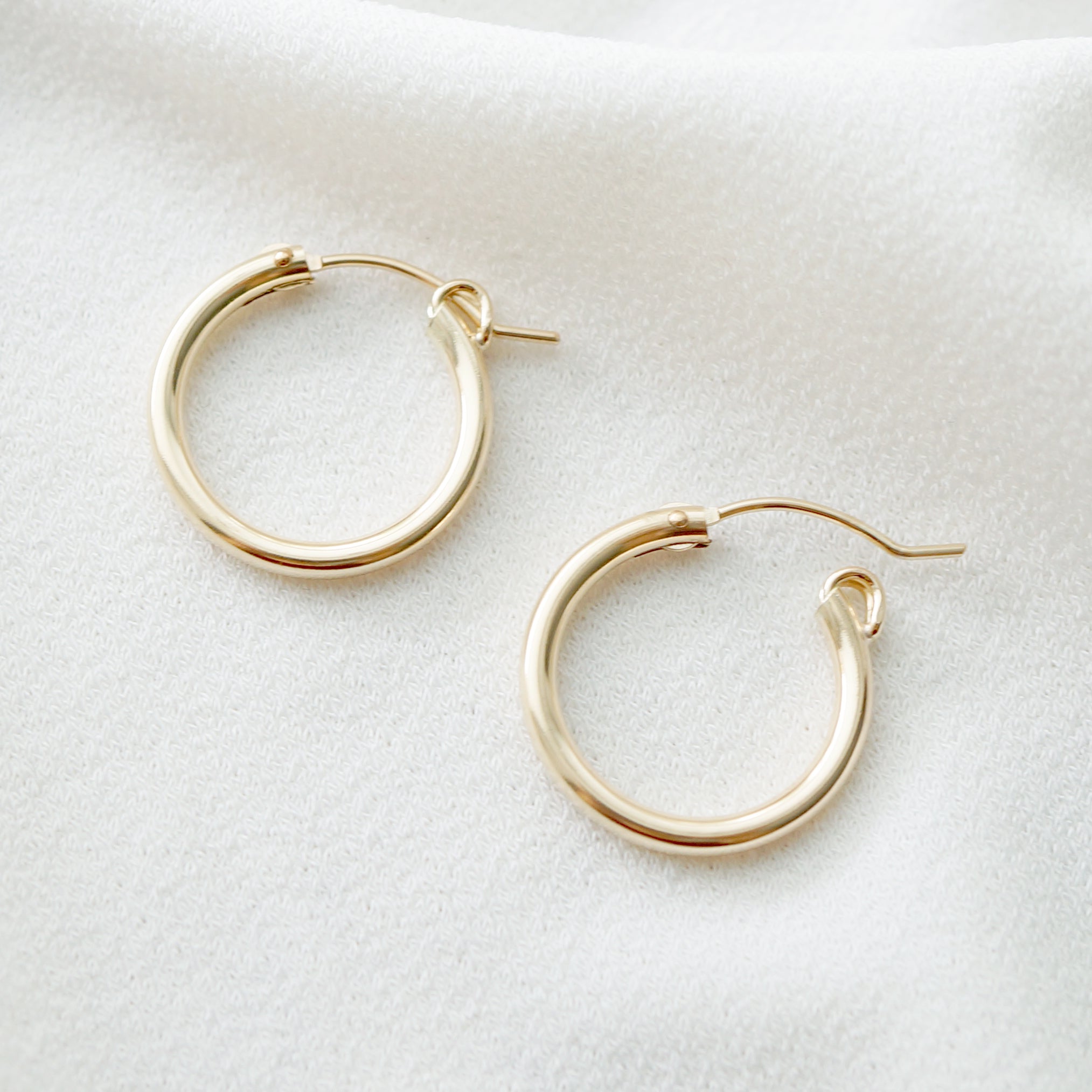 Rose Gold Hoop Earrings (Verra)