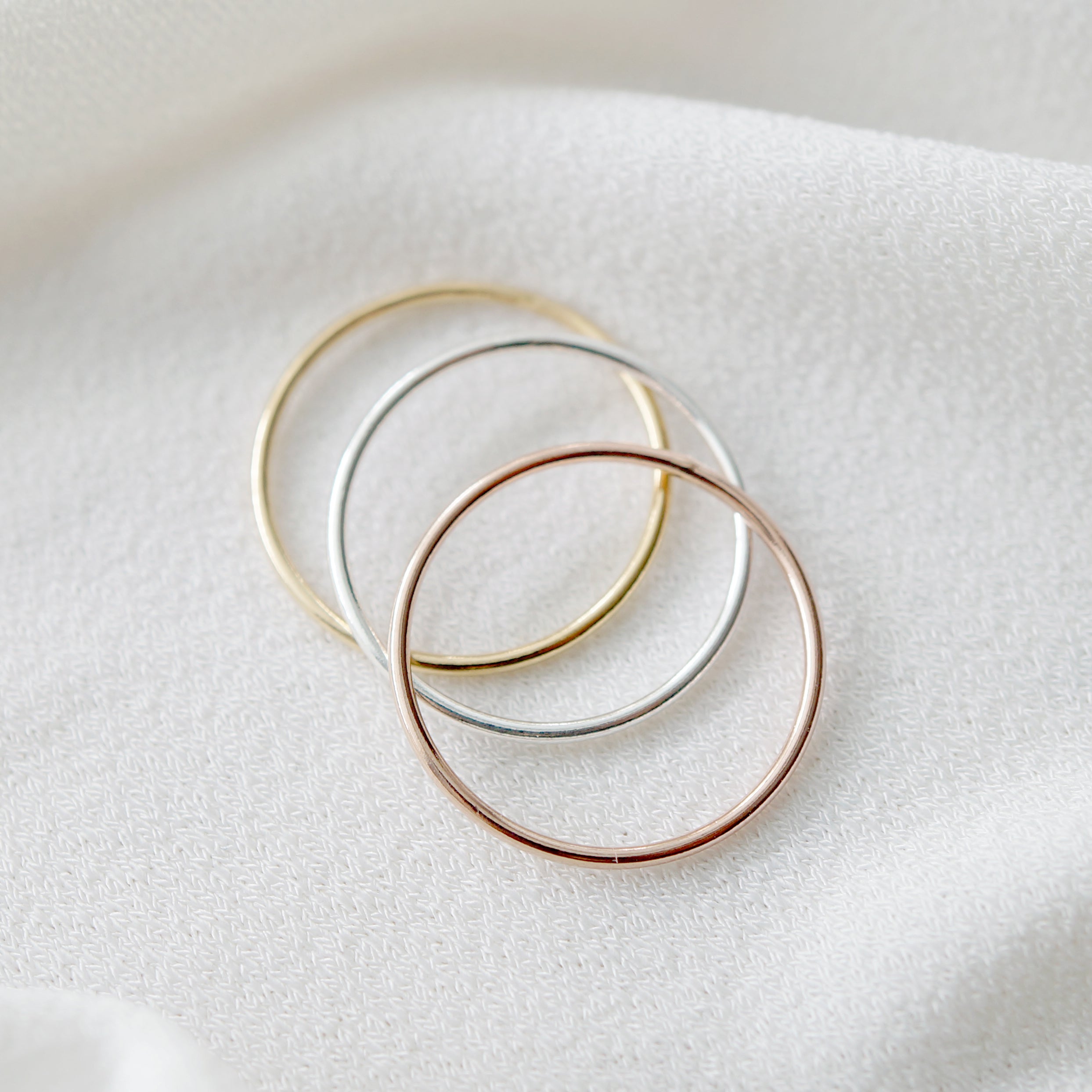 Sterling Silver Petite Stacking Ring (Caine)