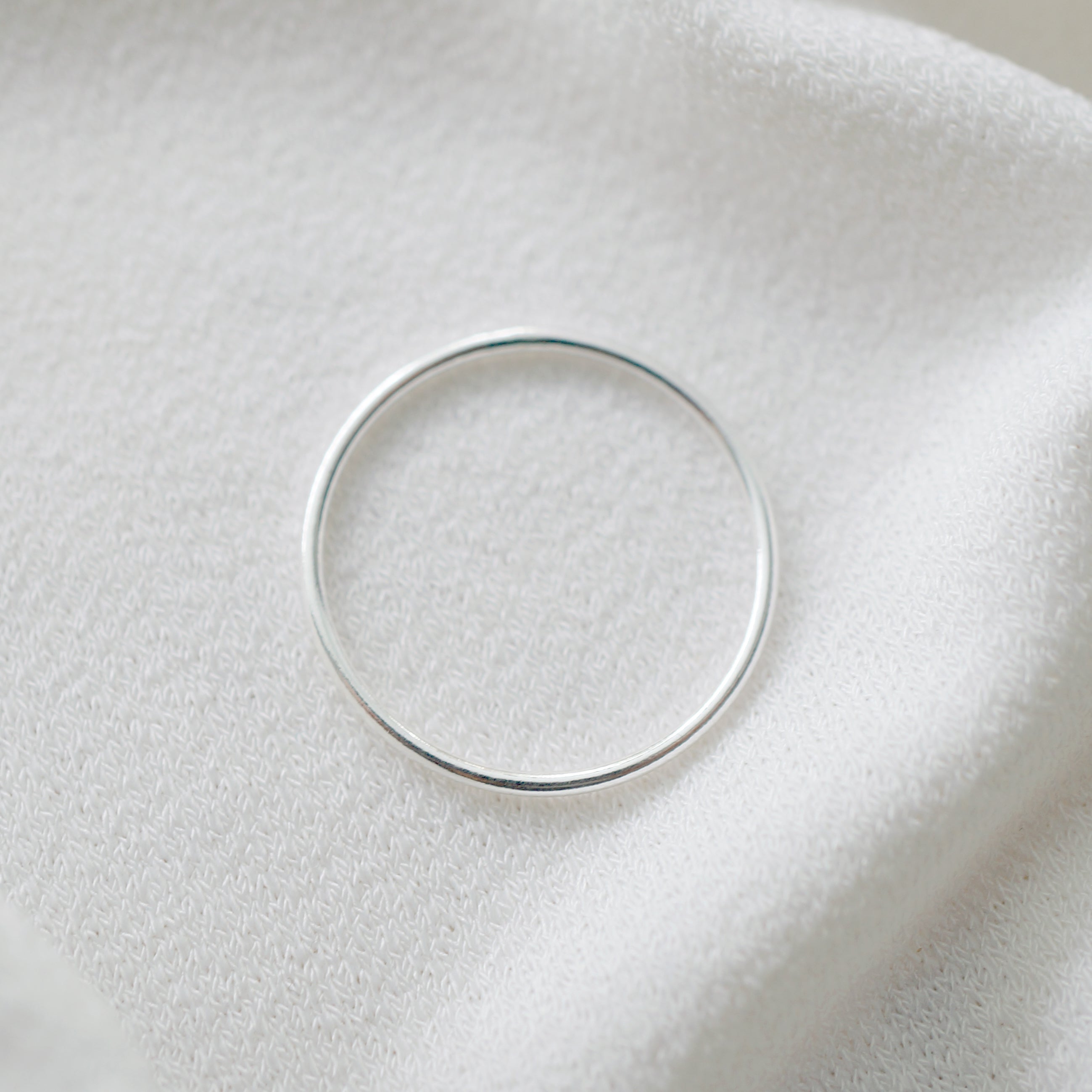 Sterling Silver Petite Stacking Ring (Caine)