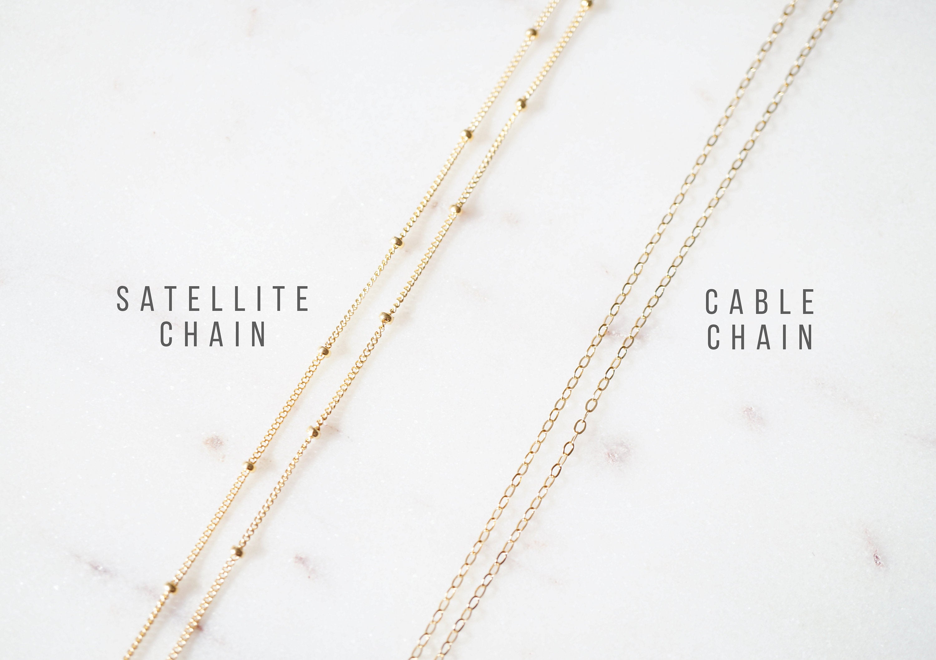 Dainty Gold Satellite Necklace (14K Gold fill) 