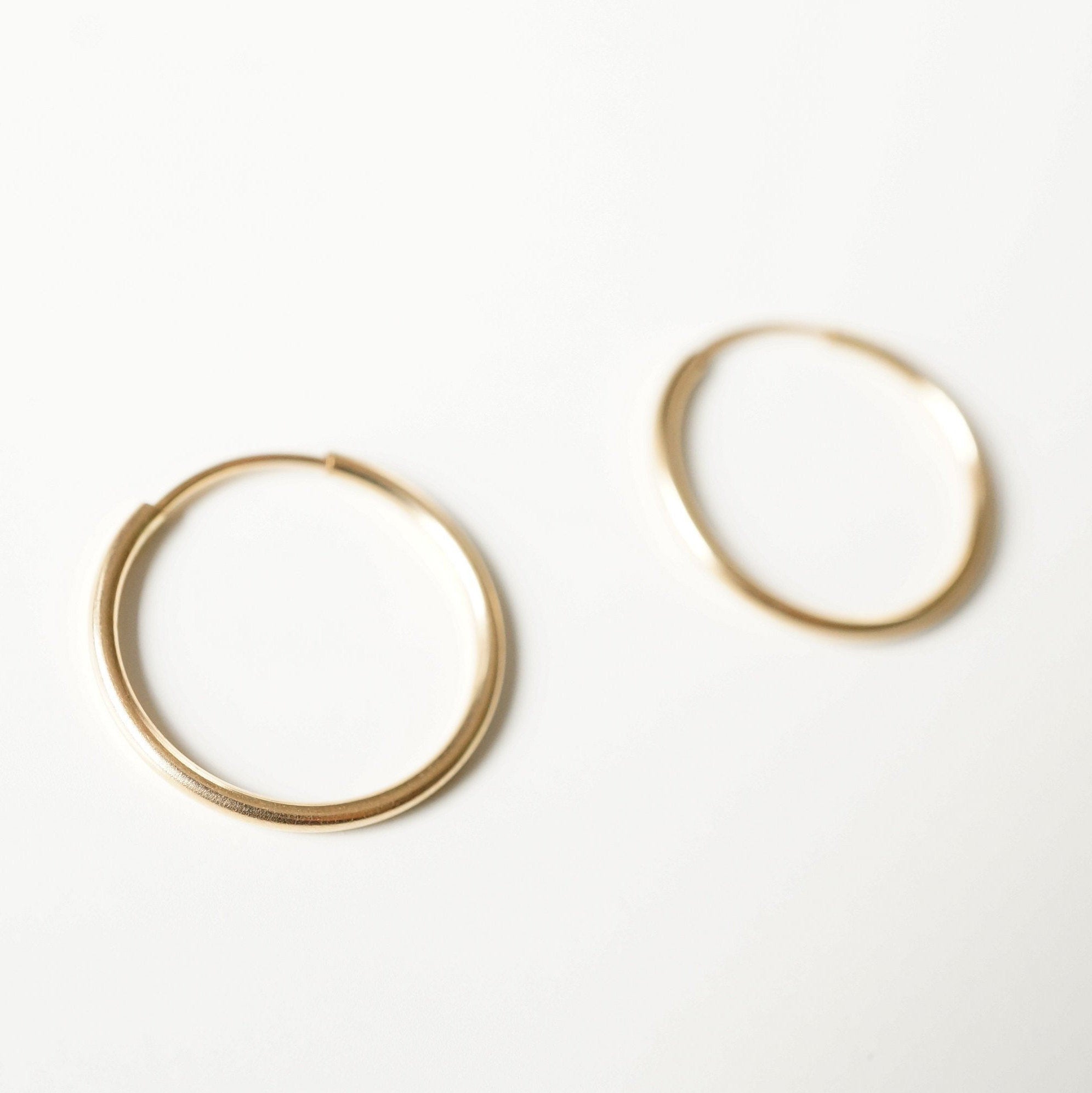 Gold Small Hoop Earrings (Miro) 